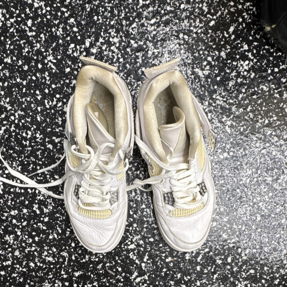 Jordan Air Jordan 4 Retro Pure Money 2017 Men's Sneakers White 308497-100 - Picture 3 of 6